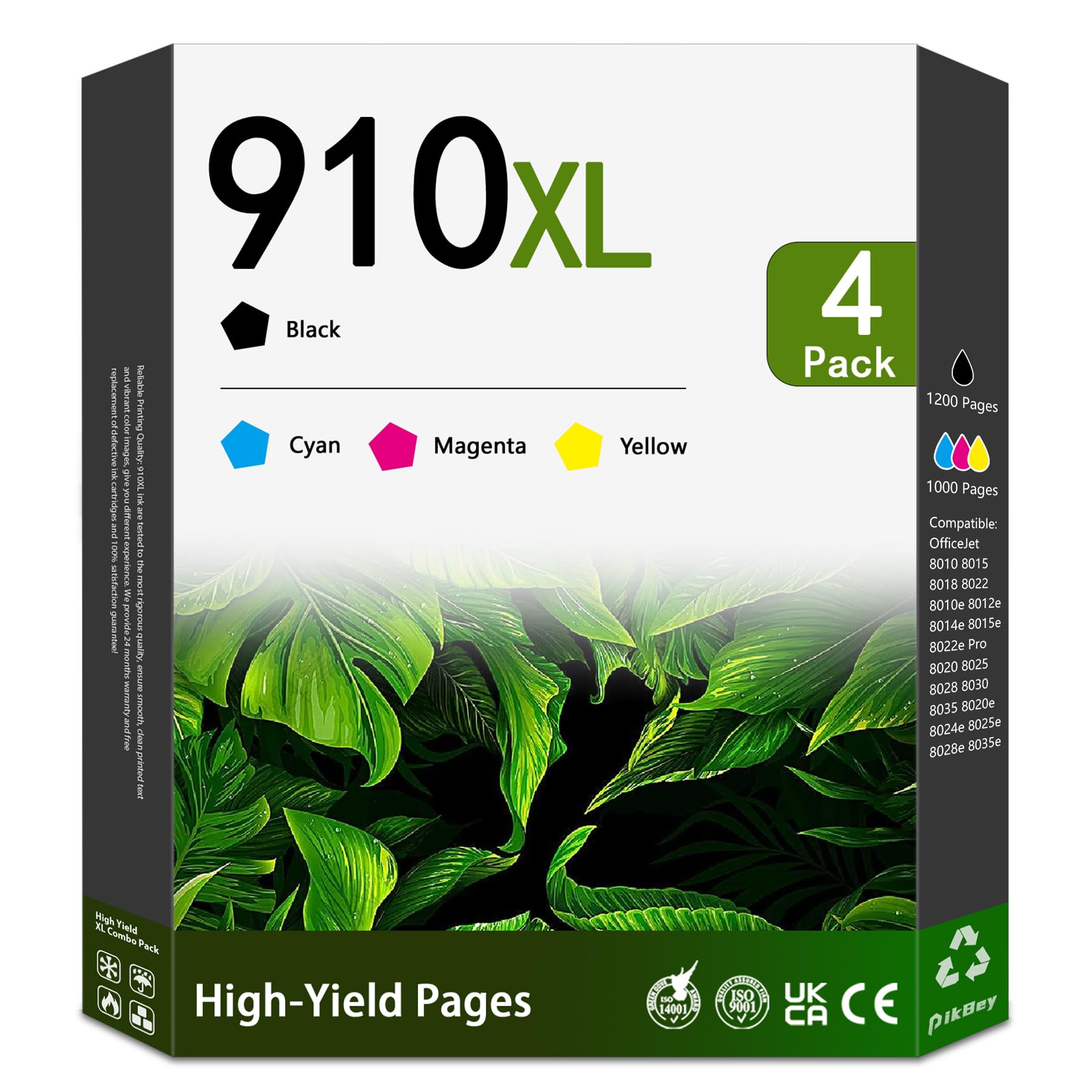 Amazon.com: 910XL Ink Cartridges Combo Pack High Yield Replacement